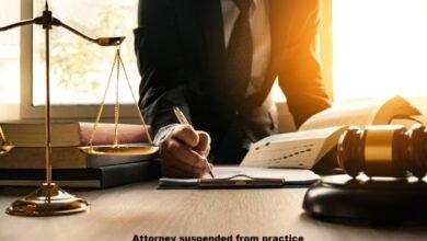 attorney suspended from practice